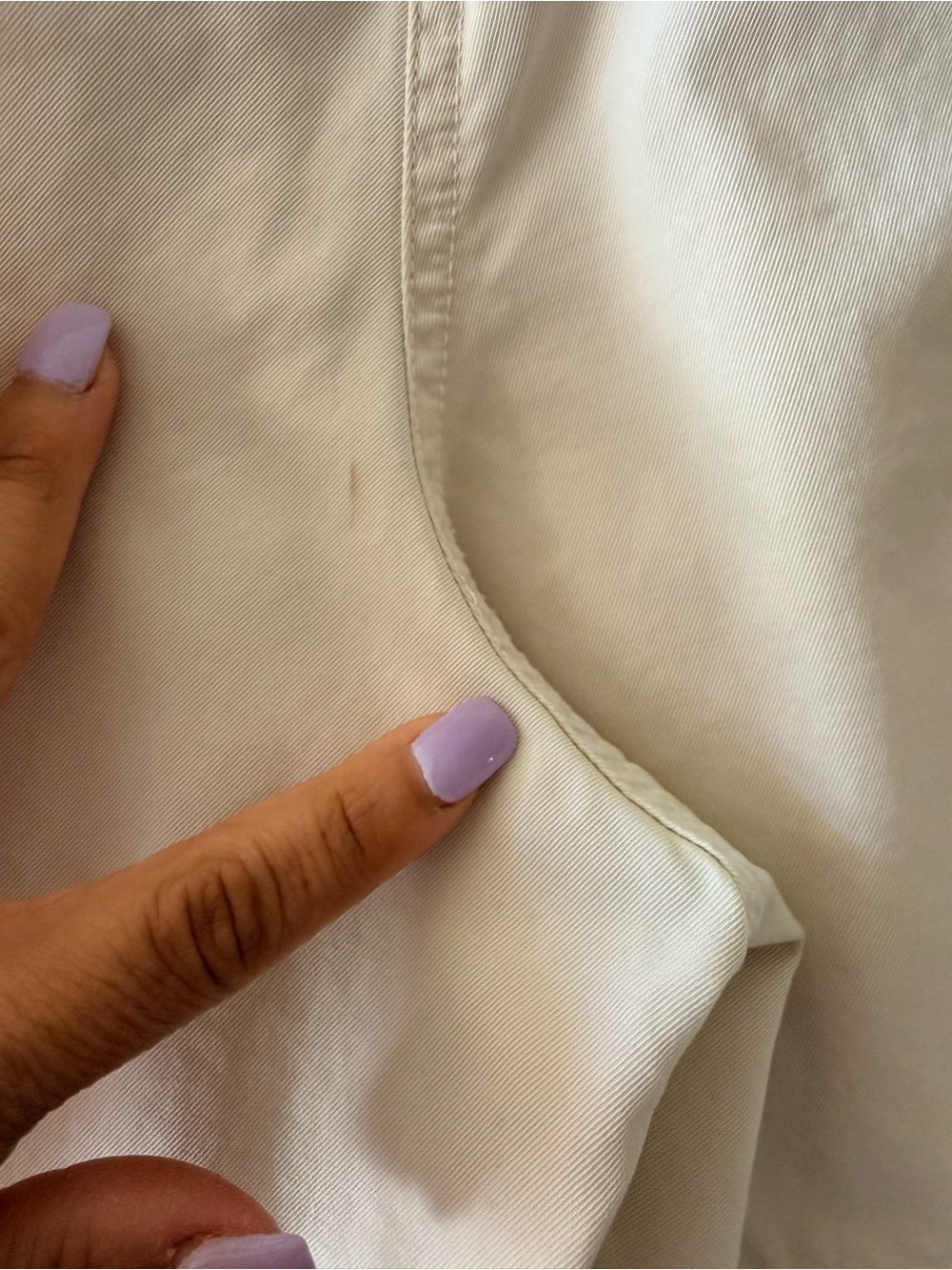 TALBOTS High Rise 100% Cotton Coastal Cargo Cream Beige Women’s Shorts Size 6 - Picture 5 of 15